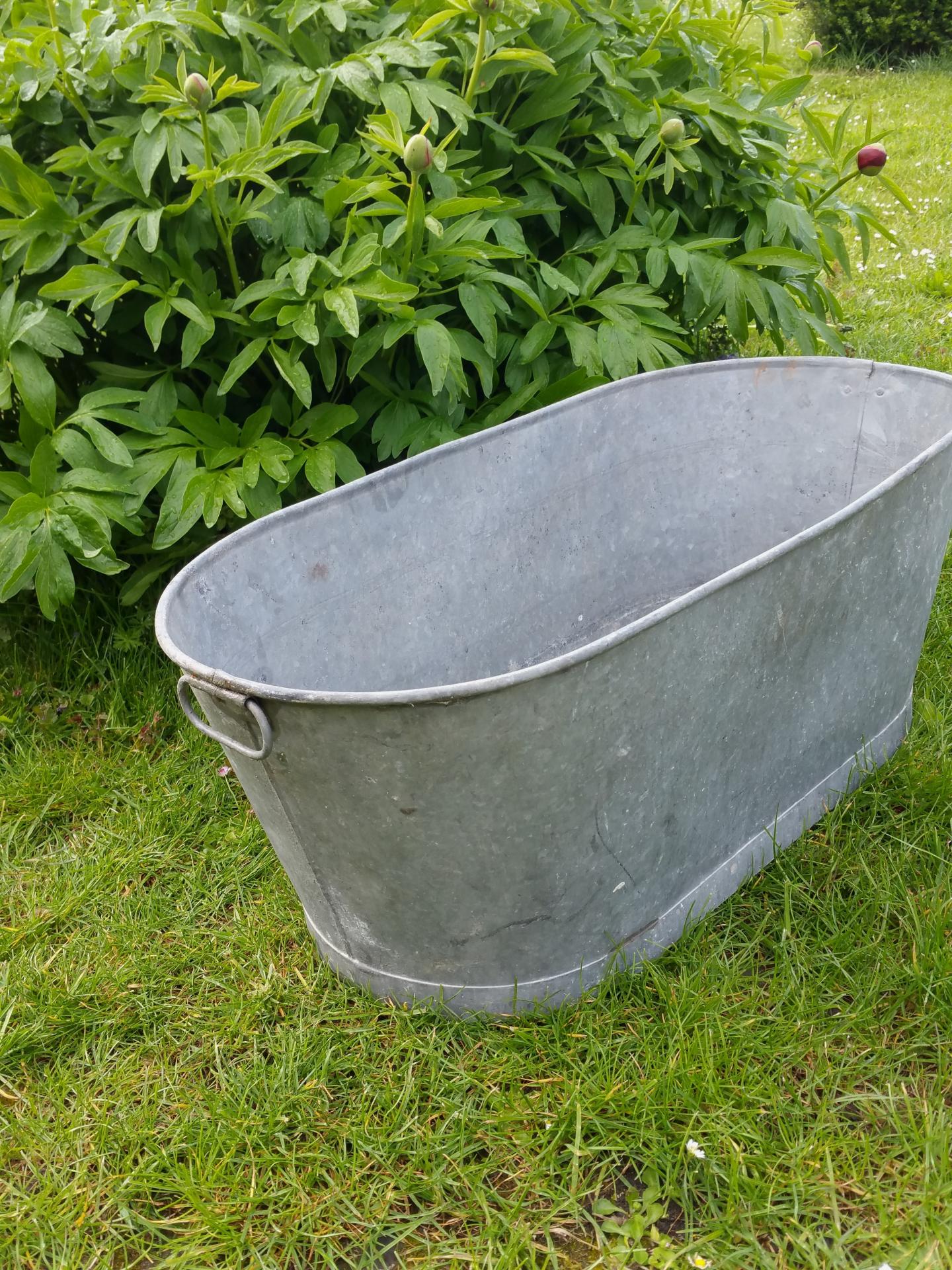 1 bassine en zinc