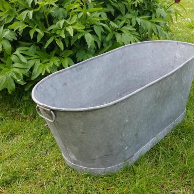 1 bassine en zinc