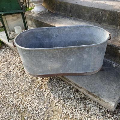 1 bassine ovale en zinc 1