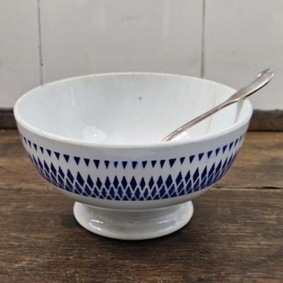 Bol ancien Bleu et Blanc