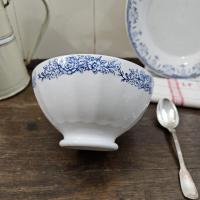 1 bol ancien frise bleu