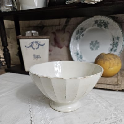 1 bol blanc ancien
