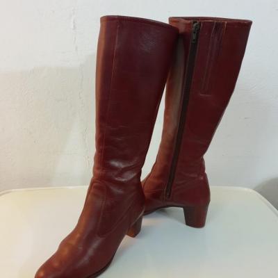 1 bottes vintage bordeaux