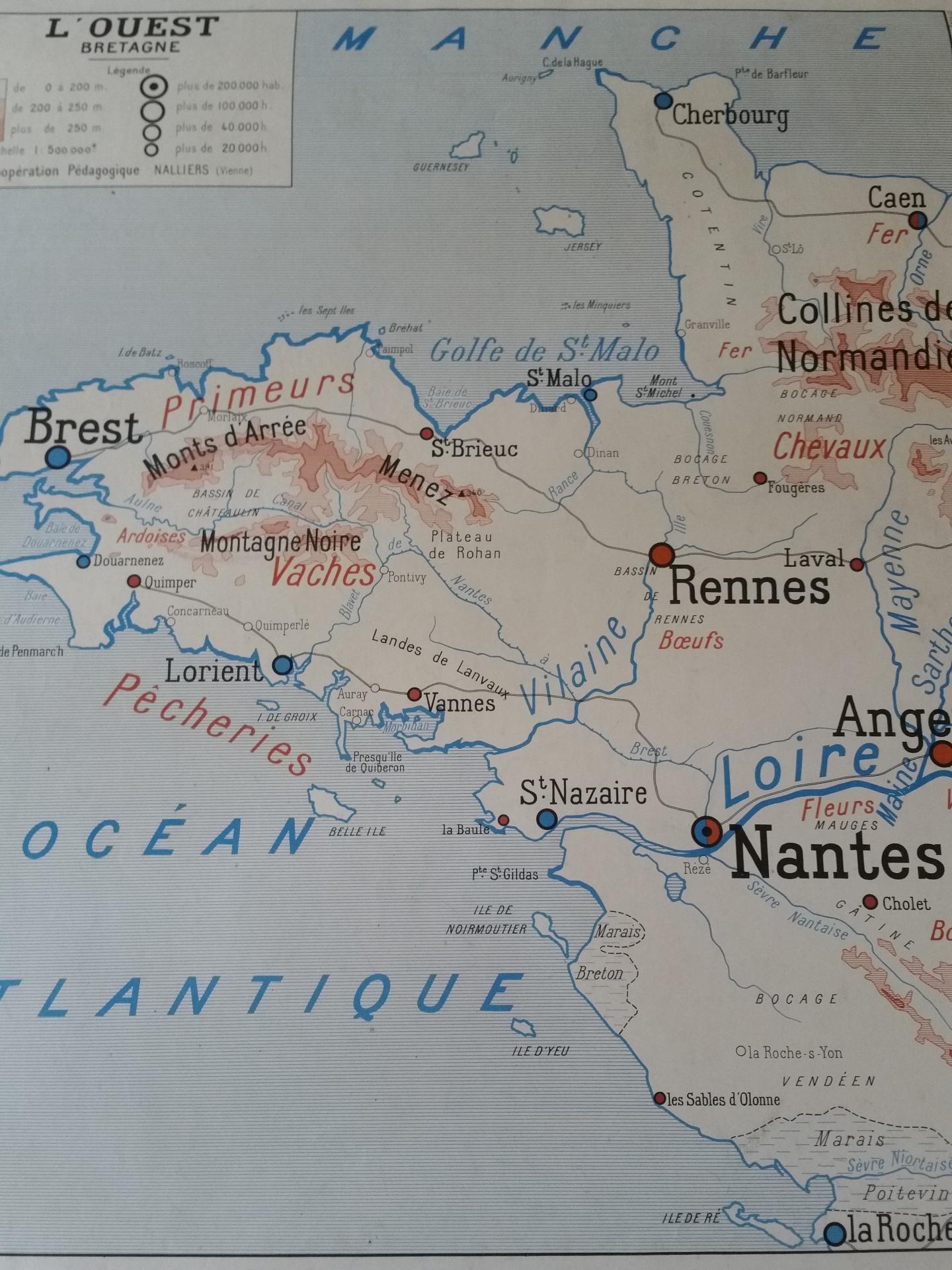 1 carte bretagne normandie