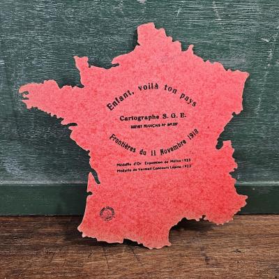 Carte de France - Rouge