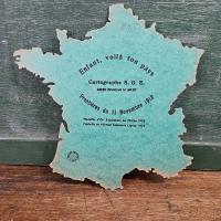 1 carte de france cartonnee