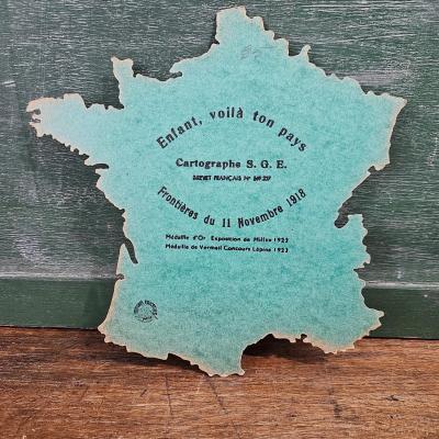 Carte de France -Vert -