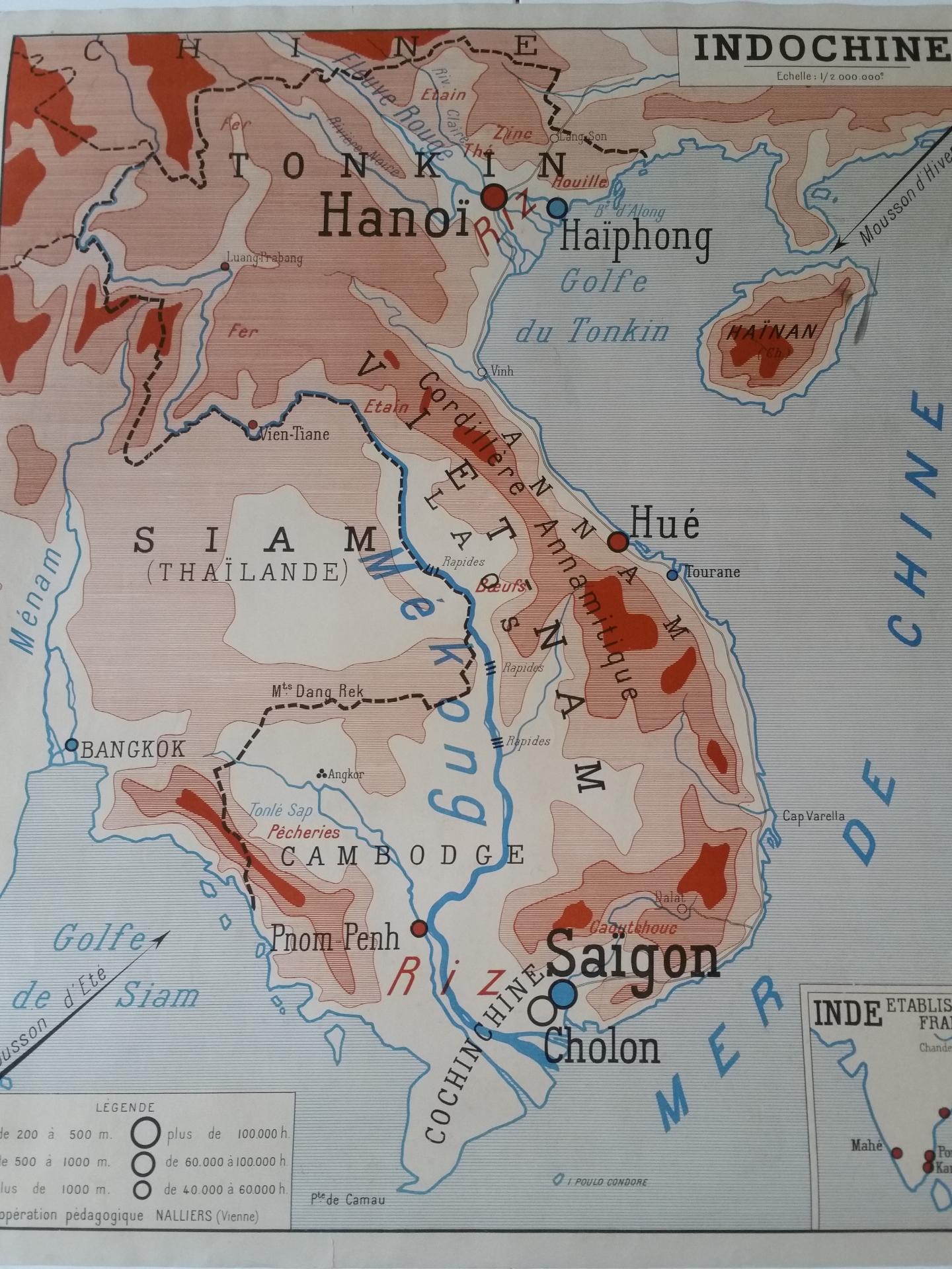 1 carte indochine madagascar