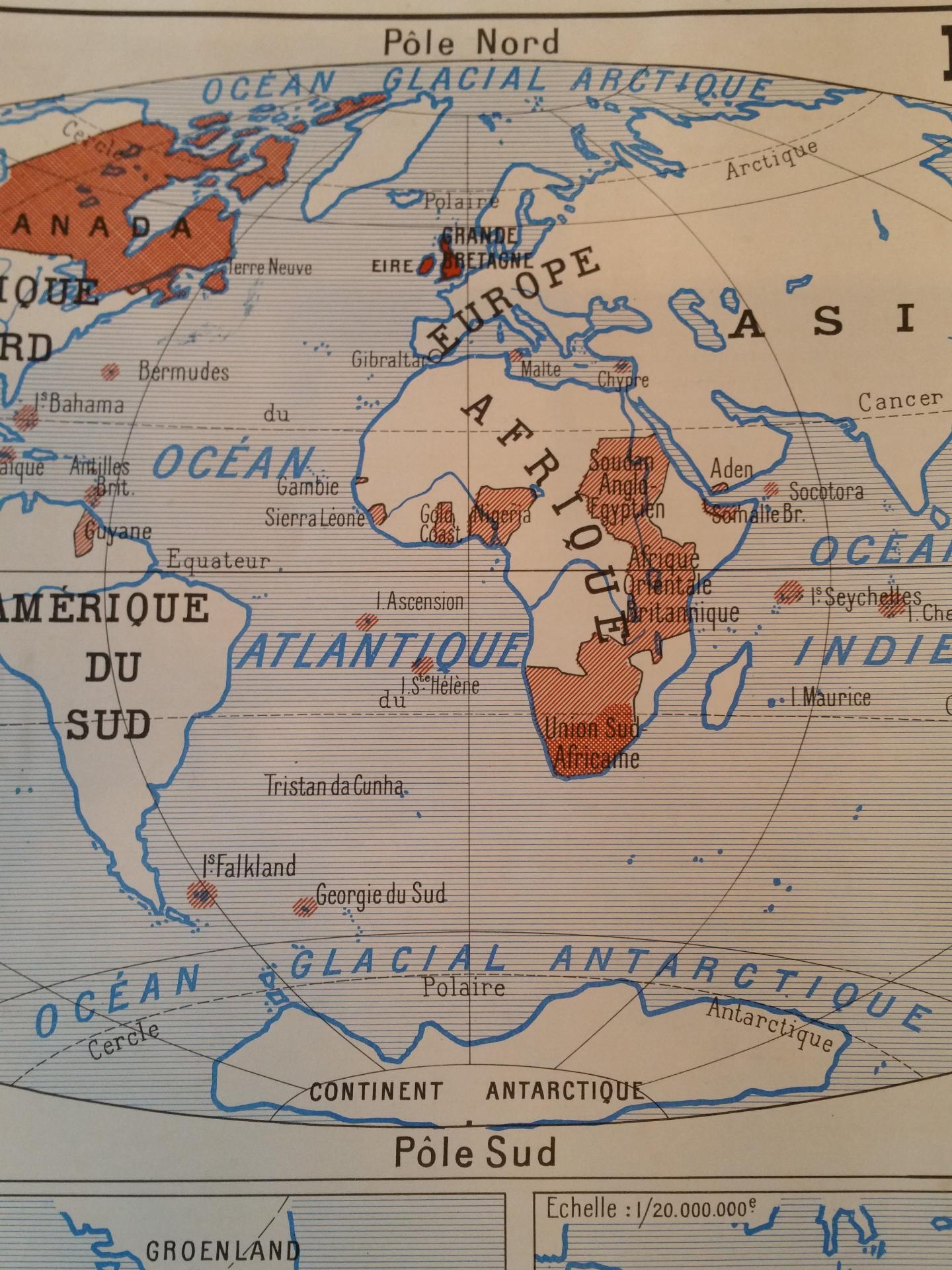 1 carte union francaise empire britanique canada australie