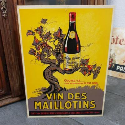1 carton pub vin des maillotins