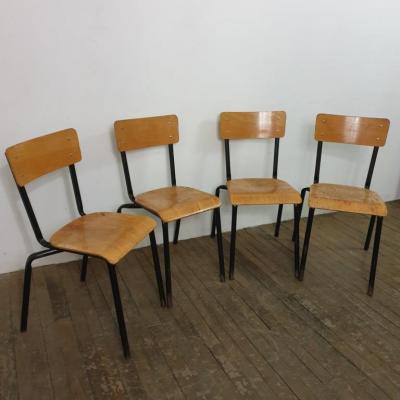 1 chaises d ecole noires lot d