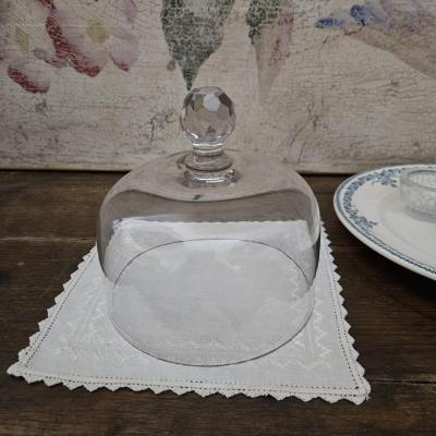 1 cloche en verre diamant
