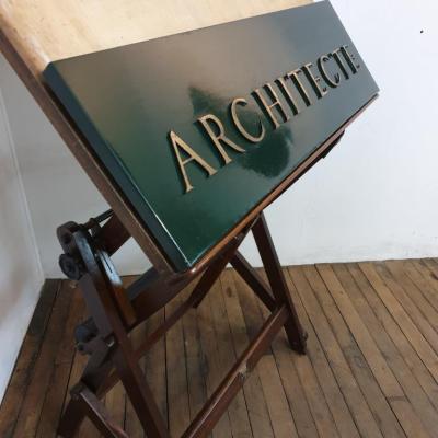 1 enseigne plaque d architecte