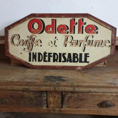 1 enseigne salon de coiffure odette