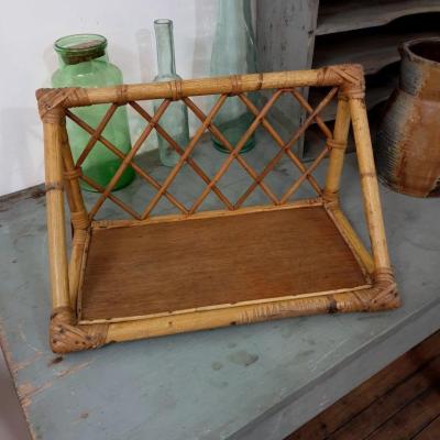 1 etagere murale bambou osier