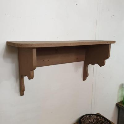 1 etagere murale en bois peint marron