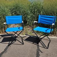 1 fauteuils pliants bleux