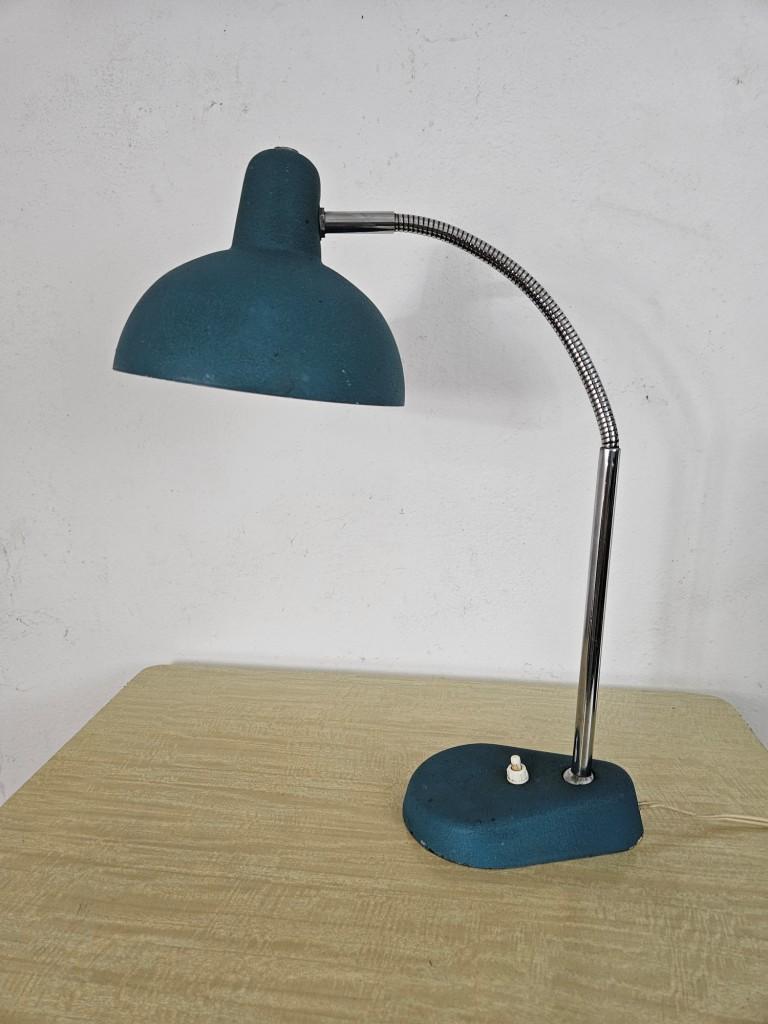 1 lampe de bureau bleue