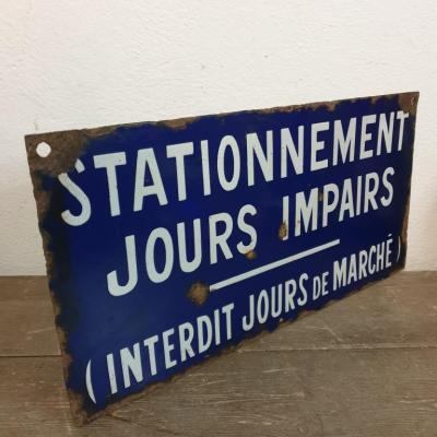 1 laque emaillee stationnement jours impairs