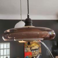 1 lustre plexi marron 70s
