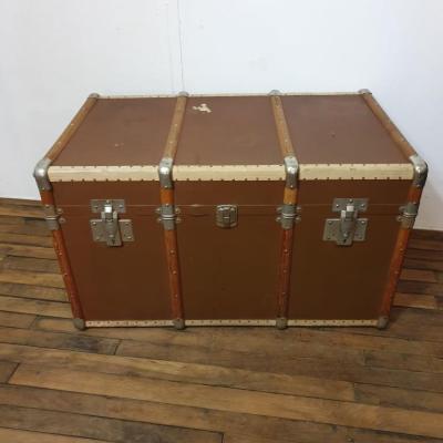 1 malle de voyage marron