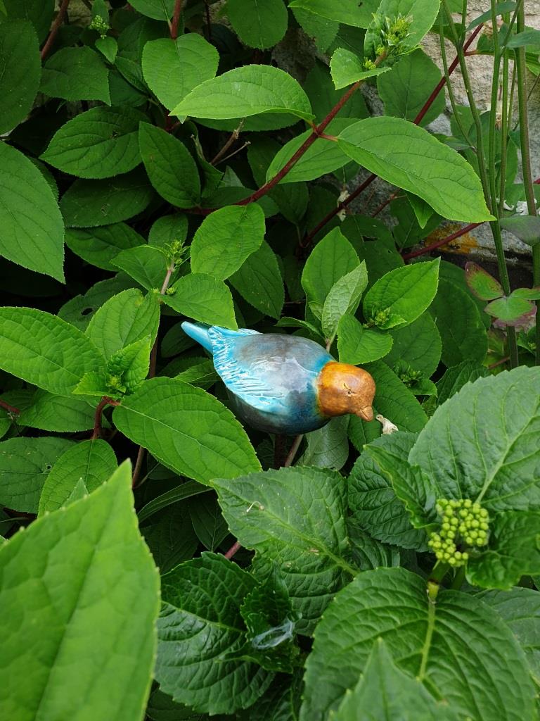 1 oiseau en terre cuite