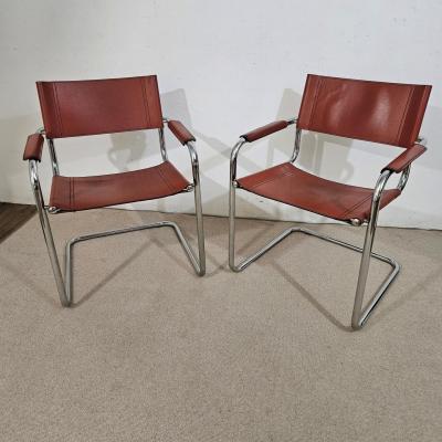 Paire de fauteuils Mart Stam