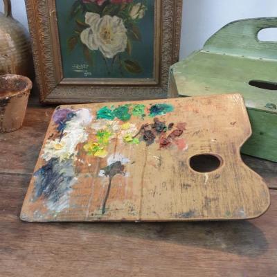 1 palette de peintre rectangle