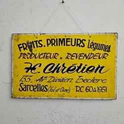 Pancarte de Maraicher