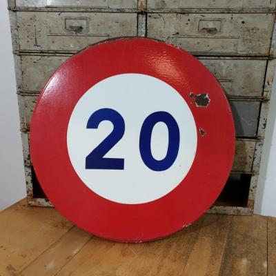 1 panneau 20kmh