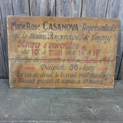 1 panneau enseigne pompes funebres