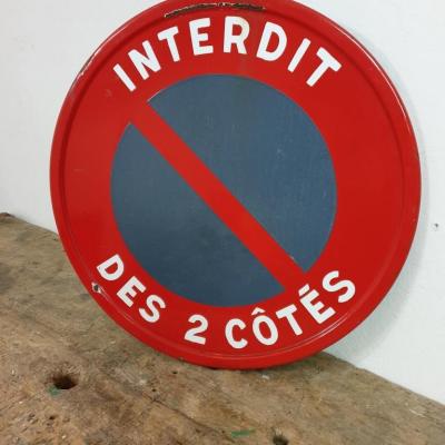 1 panneau inetrdit des 2 cotes