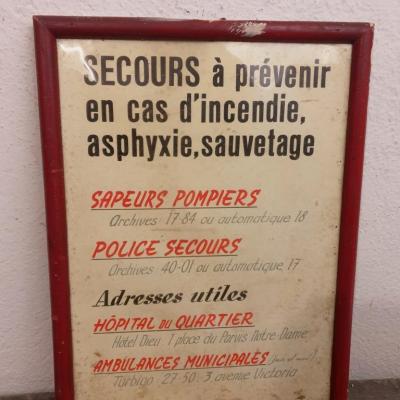 1 panneau secours