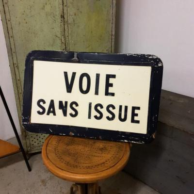 1 panneau voie sans issue