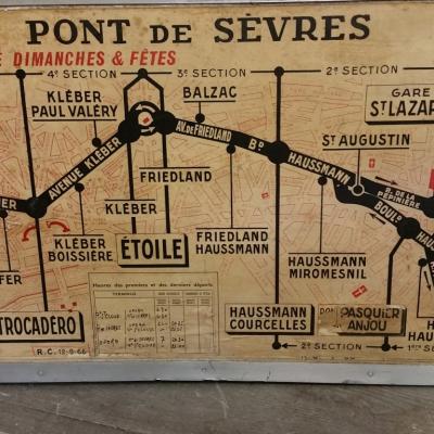 1 plan de ligne de bus de paris