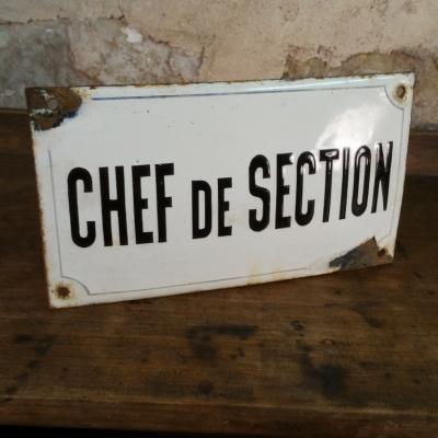 1 plaque chef de section