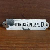 1 plaque continus a filer d