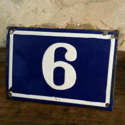 1 plaque de n de rue n 6
