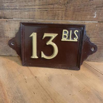 1 plaque de rue 13bis