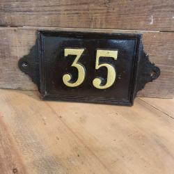 Plaque de n° rue 35