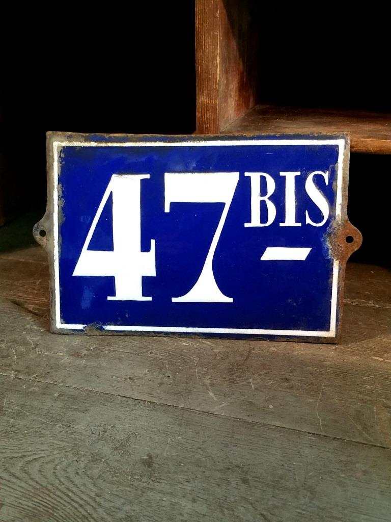 1 plaque de rue 47bis