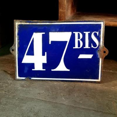 1 plaque de rue 47bis