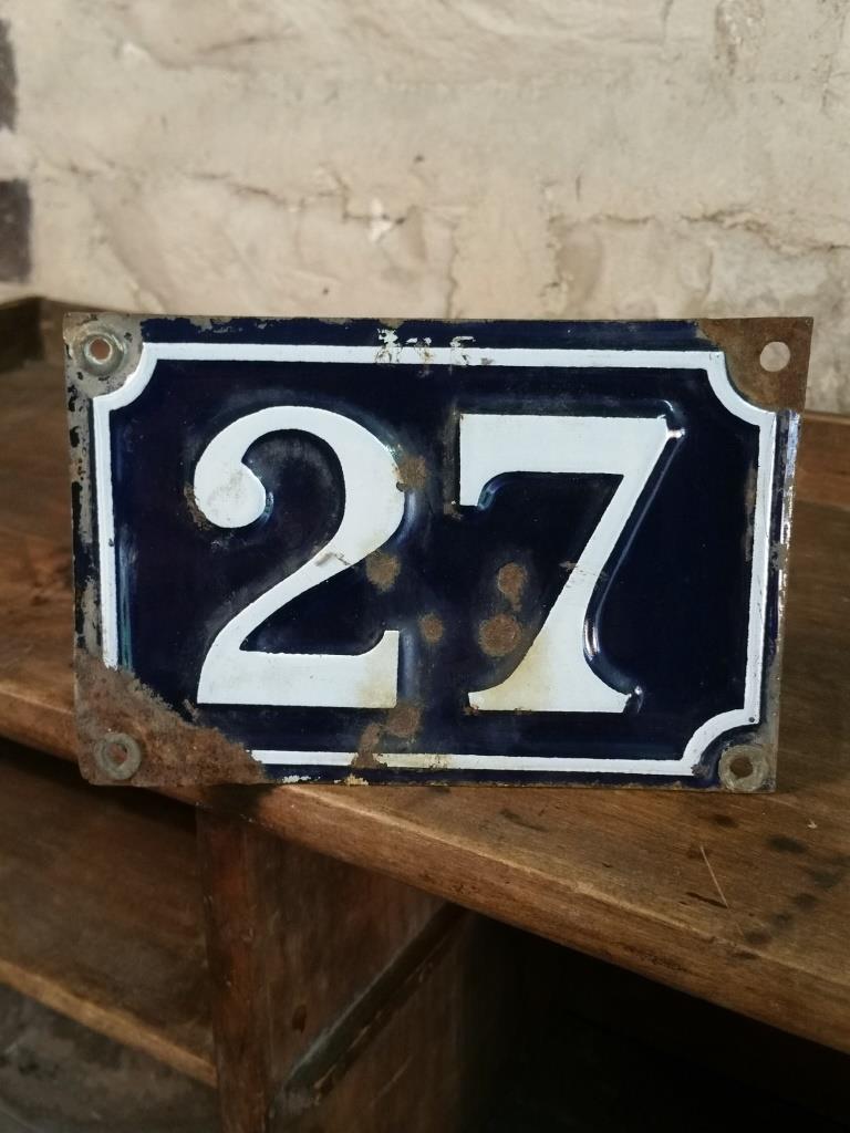 1 plaque de rue n 27