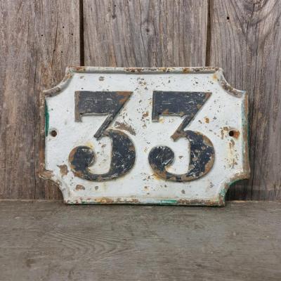 1 plaque de rue n 33