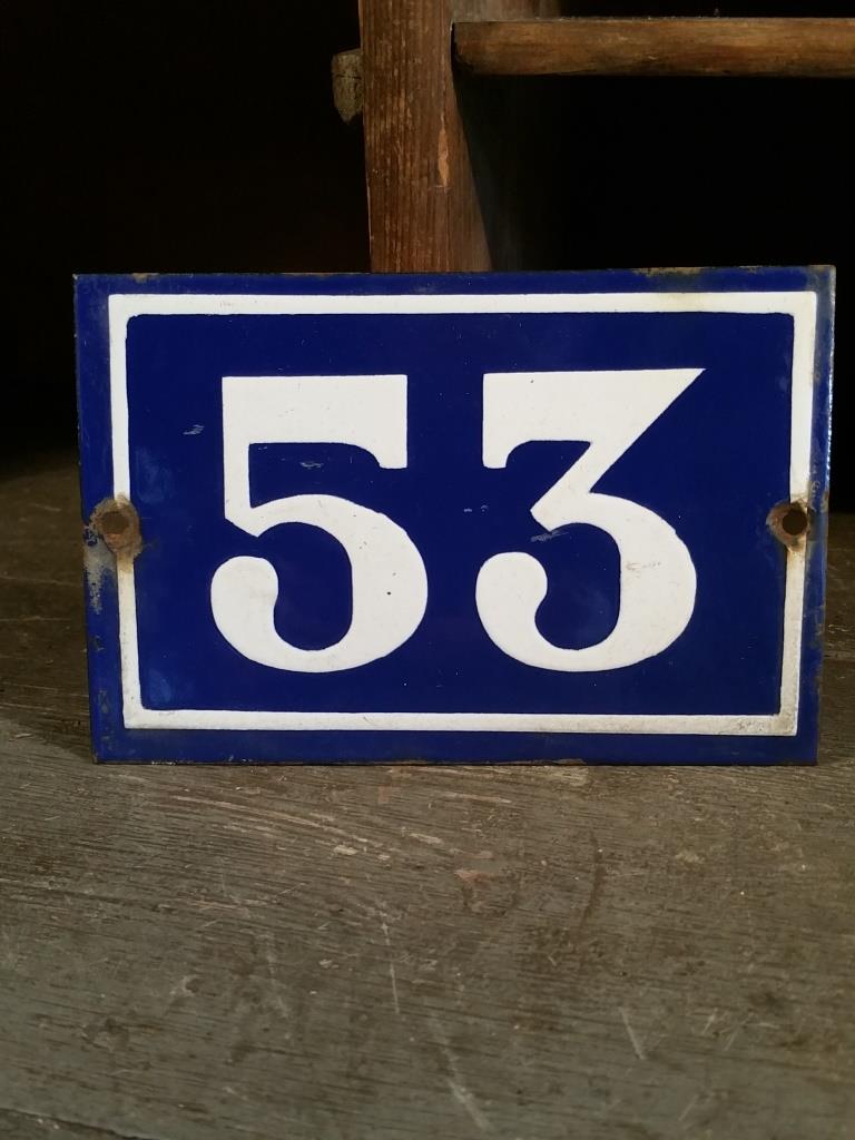 1 plaque de rue n 53