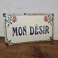 1 plaque de villa mon desir