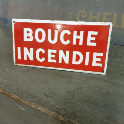 1 plaque emaillee bouche incendie