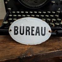 1 plaque emaillee bureau 1
