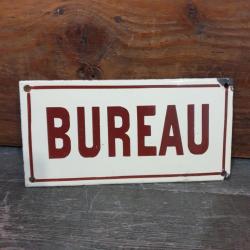 1 plaque emaillee bureau