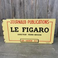 1 plaque emaillee le figaro